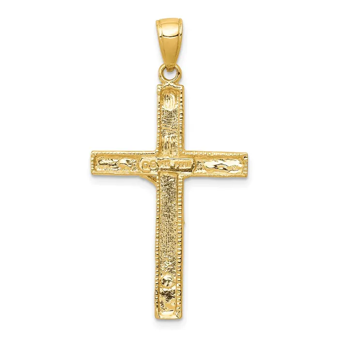 Qgold PreStyled Sets 14k Yellow Gold 20 mm Jesus Crucifix Pendant 236 grams Qgold PreStyled Sets 14k Yellow Gold 20 mm Jesus Crucifix Pendant 236 grams