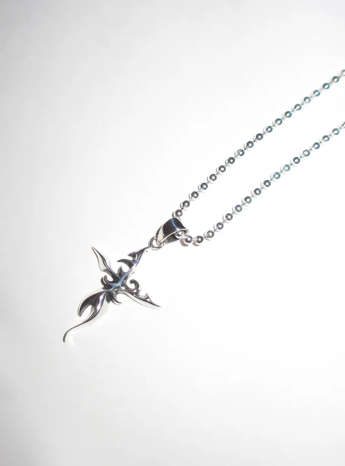 Rimor Jewelry Necklaces SELMA CROSS BALL CHAIN 925 sterling silver