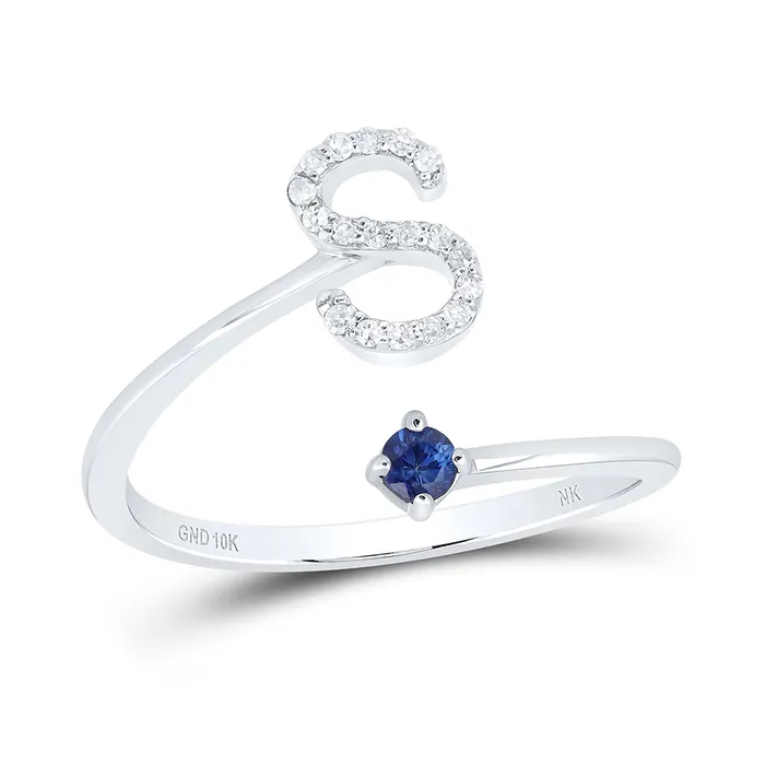 Rings 112CtwNat Dia Nk 25Mm RdBs Nat Gem Initial S Ladies Ring 173 grams GND Rings 112CtwNat Dia Nk 25Mm RdBs Nat Gem Initial S Ladies Ring 173 grams GND