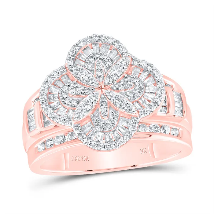 Rings 1CtwDia Nk Fashion Clover Ring 626 grams GND
