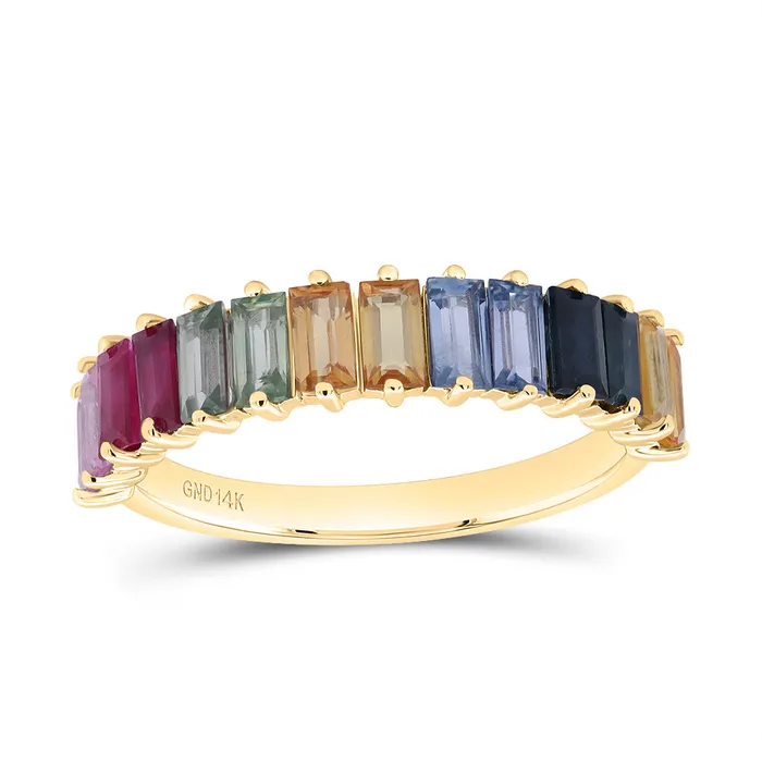 Rings 2Ctw BagNat Gem Multi Clr Sapphire Ring 248 grams GND