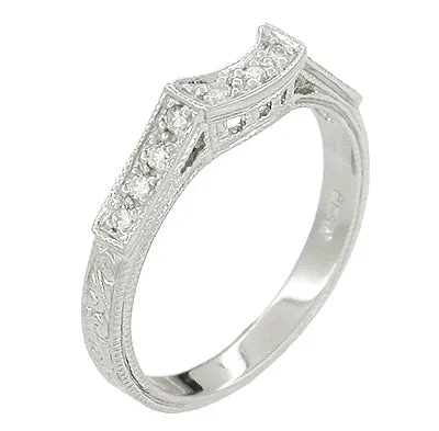 Rings Antique Jewelry Mall Art Deco Platinum Filigree Carved Coordinating Diamond Wedding Ring Rings Antique Jewelry Mall Art Deco Platinum Filigree Carved Coordinating Diamond Wedding Ring