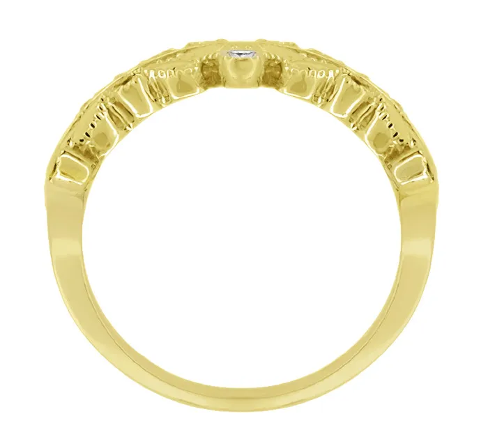 Rings Antique Jewelry Mall Yellow Gold Ashton Royal Crown Ring with Diamonds 14K or 18K Rings Antique Jewelry Mall Yellow Gold Ashton Royal Crown Ring with Diamonds 14K or 18K