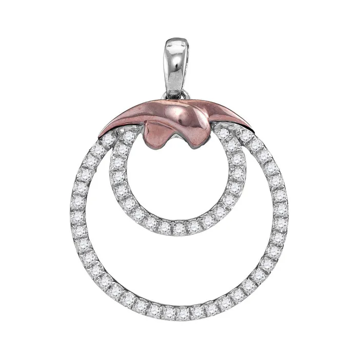 Rings GND 10Kt TwoTone Gold 14CtwDia Fashion Pendant 169 grams