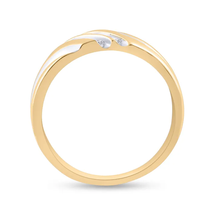 Rings GND 14Kt Yellow Gold 18Ct Diamond Gift Mens Band 319 grams