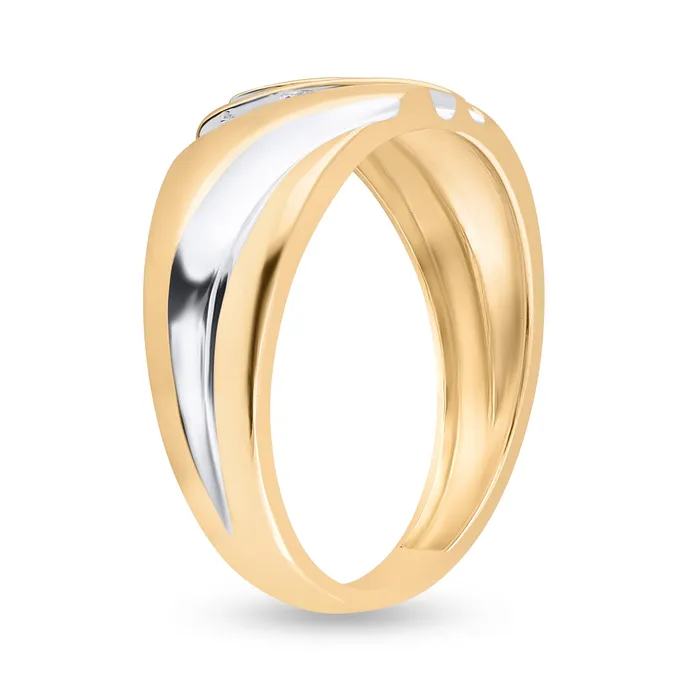 Rings GND 14Kt Yellow Gold 18Ct Diamond Gift Mens Band 319 grams
