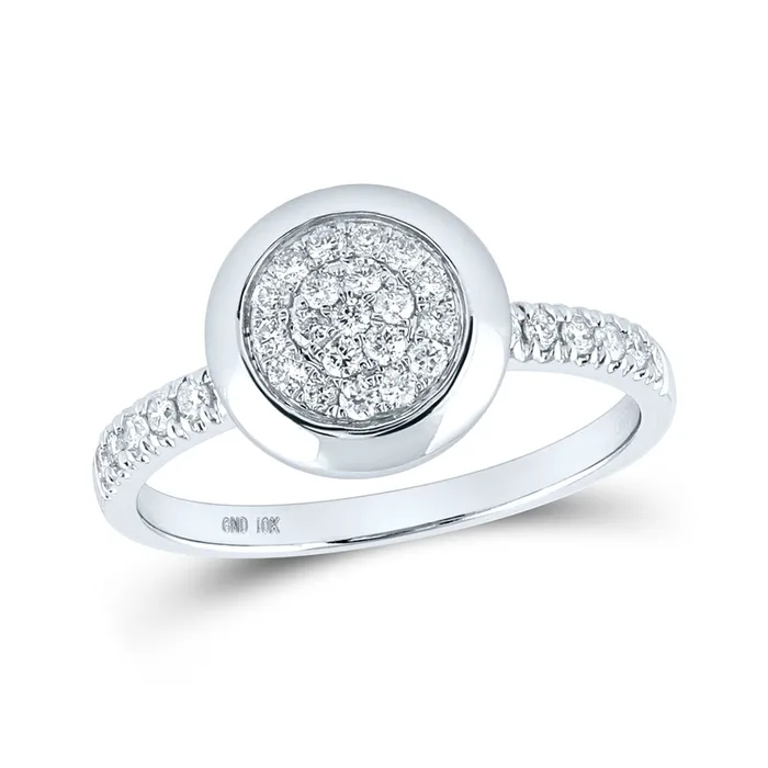 Rings Gold Circle Cluster Ring 13 Cttw Round Natural Diamond Womens 21 grams GND Rings Gold Circle Cluster Ring 13 Cttw Round Natural Diamond Womens 21 grams GND