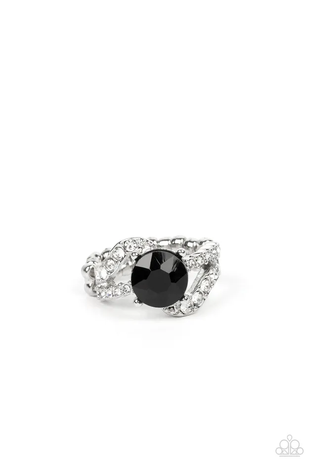 Rings Paparazzi Accessories Blockbuster Boom Black Rhinestone Silver Ring Paparazzi Rings Paparazzi Accessories Blockbuster Boom Black Rhinestone Silver Ring Paparazzi