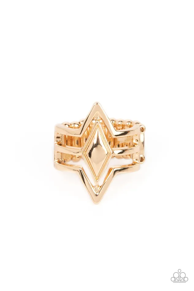 Rings Paparazzi Accessories Deceivingly Diamond Gold Ring Paparazzi