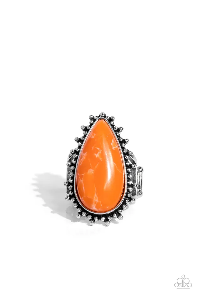 Rings Paparazzi Accessories DowntoEarth Essence Orange Stone Silver Ring Paparazzi 2022 Convention Exclusives Rings Paparazzi Accessories DowntoEarth Essence Orange Stone Silver Ring Paparazzi 2022 Convention Exclusives