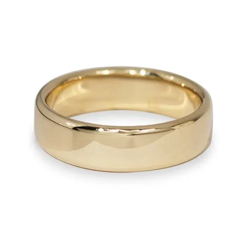 Rings Penwarden Fine Jewellery FLAT ROUNDED COMFORT BAND YELLOW GOLD