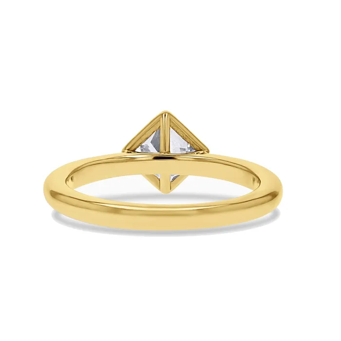 Rings Princess Cut DiagonallySet Bezel Engagement Ring Skeies Jewelers