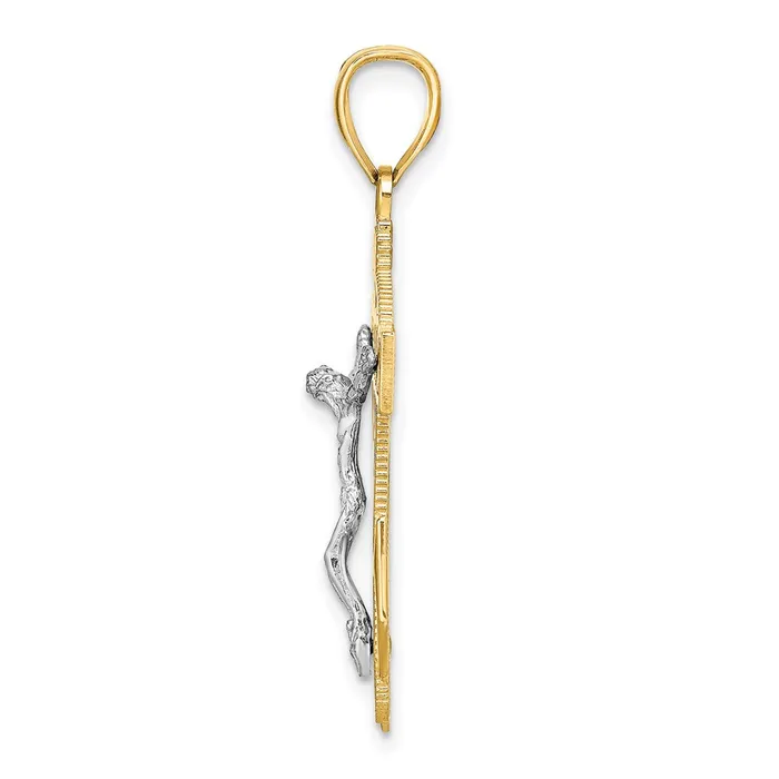 Rings Qgold 14k Twotone 22 mm Mariners Crucifix Pendant 292 grams Rings Qgold 14k Twotone 22 mm Mariners Crucifix Pendant 292 grams