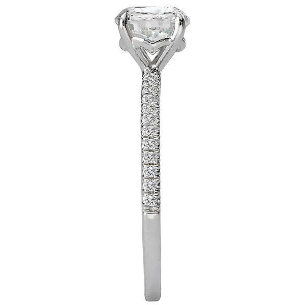 Rings Romance 14K White Gold Peg Head SemiMount Romance Collection Wedding Ring Rings Romance 14K White Gold Peg Head SemiMount Romance Collection Wedding Ring
