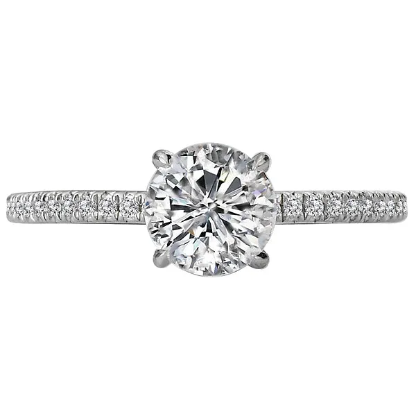 Rings Romance 14K White Gold Peg Head SemiMount Romance Collection Wedding Ring Rings Romance 14K White Gold Peg Head SemiMount Romance Collection Wedding Ring