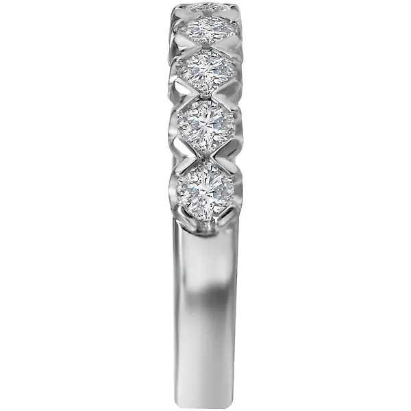 Rings Romance 14K White Gold Romance Collection Wedding Band Rings Romance 14K White Gold Romance Collection Wedding Band