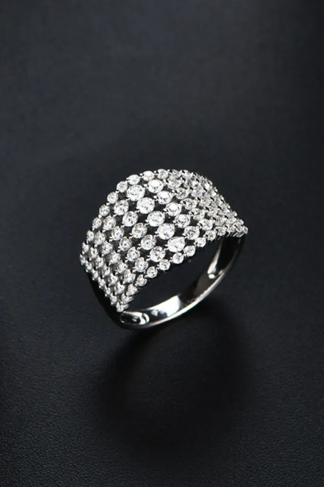 Rings Trendsi 121 Carat Moissanite 925 Sterling Silver Ring