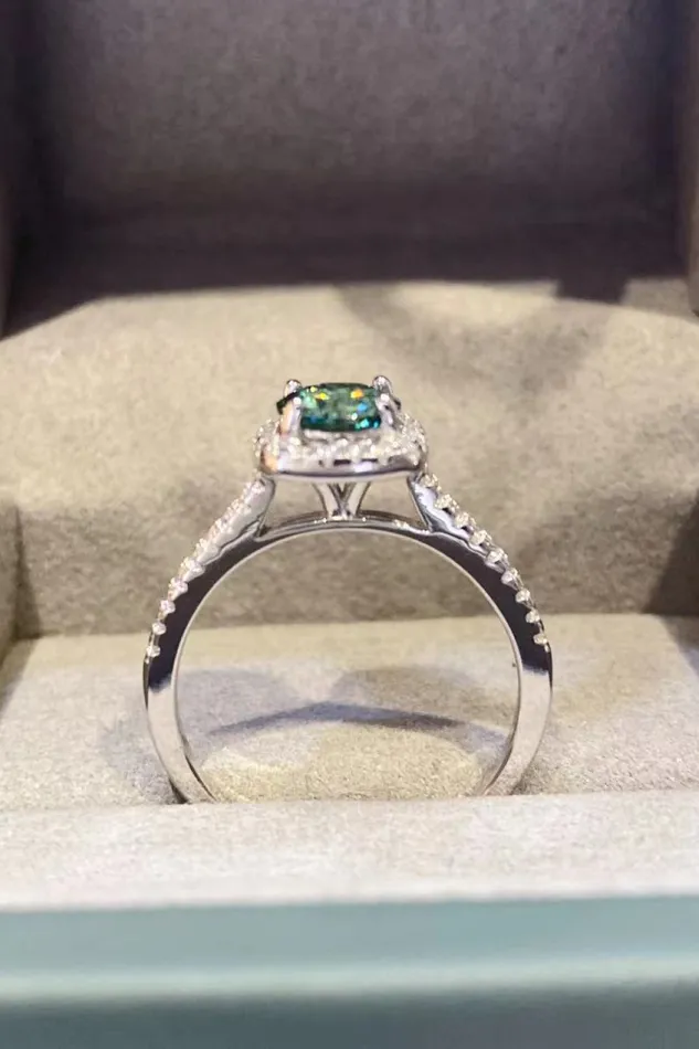 Rings Trendsi 3 Carat Moissanite 18K PlatinumPlated Cluster Ring