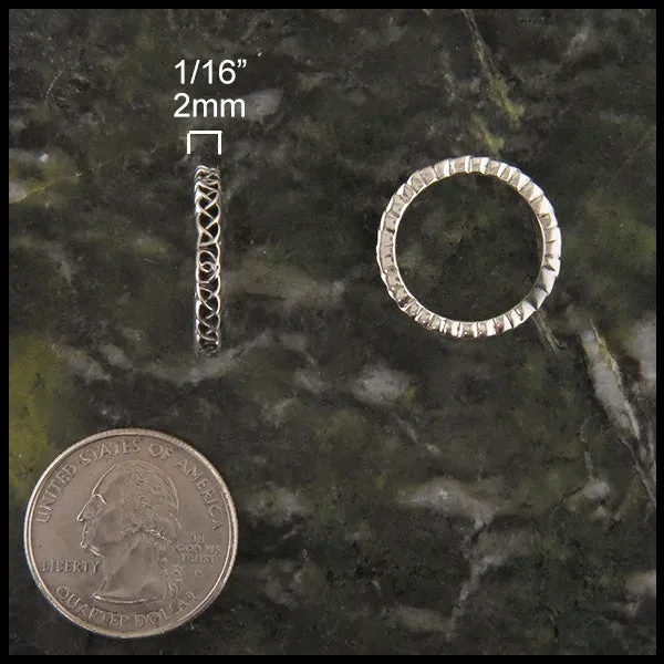 Rings Walker Metalsmiths on Heart Knot Stacking Ring in Silver