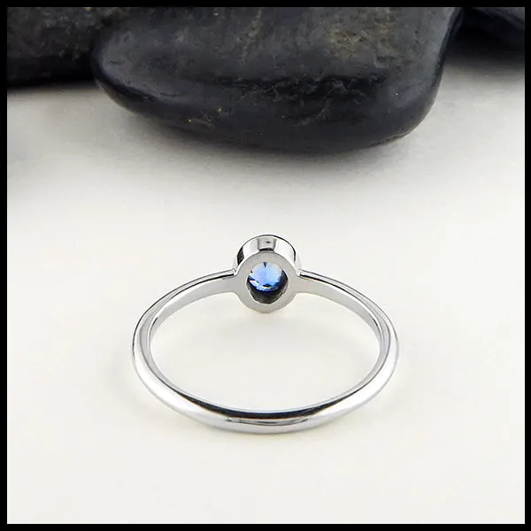 Rings Walker Metalsmiths Oval Ceylon Sapphire Ring