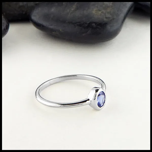 Rings Walker Metalsmiths Oval Ceylon Sapphire Ring