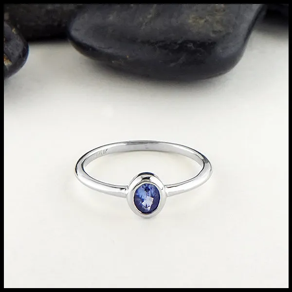 Rings Walker Metalsmiths Oval Ceylon Sapphire Ring