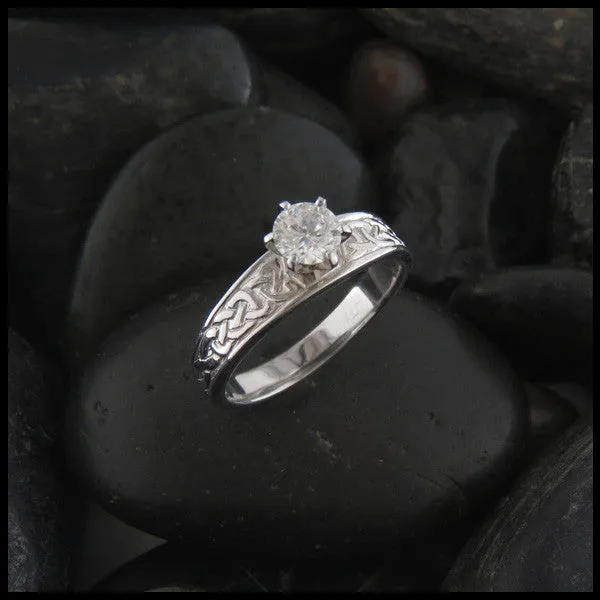 Rings Walker Metalsmiths Tapered Knot Diamond Ring
