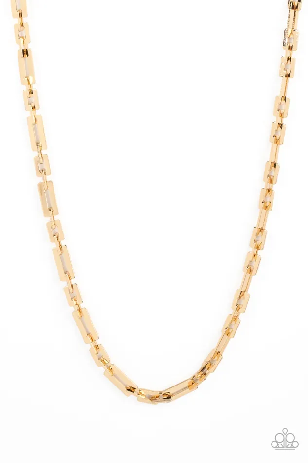 Rocket Zone Gold Chain Urban Necklace Paparazzi Paparazzi Accessories Necklaces