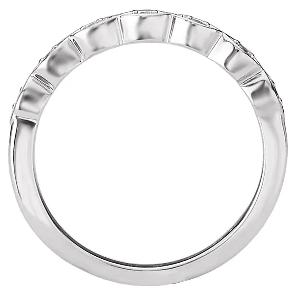 Romance Rings 14K White Gold Romance Collection Wedding Band Romance Rings 14K White Gold Romance Collection Wedding Band