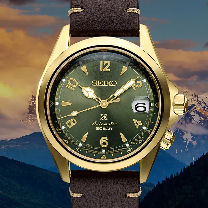 seikosale Watches Seiko SPB210 Prospex Green Dial Alpinist Watch