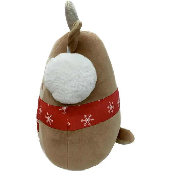 Squishmallows Darla the Reindeer Wearing Red Scarf Ear Muffs 12 2023 Christmas Edition Stuffed Plush walkoffamesports Earrings