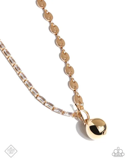 Tailored Token Gold Sphere White Gem Toggle Short Necklace Paparazzi Fashion Fix December 2024 Paparazzi Accessories Necklaces Tailored Token Gold Sphere White Gem Toggle Short Necklace Paparazzi Fashion Fix December 2024 Paparazzi Accessories Necklaces
