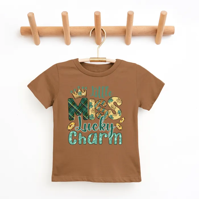 TeaShirt Shoppe Charm Necklaces Little Miss Lucky Charm Youth Toddler Graphic Tee