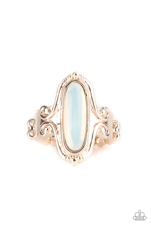 Timelessly Transcendent Rose Gold Dewey White Opal Stone Ring Paparazzi Paparazzi Accessories Rings Timelessly Transcendent Rose Gold Dewey White Opal Stone Ring Paparazzi Paparazzi Accessories Rings