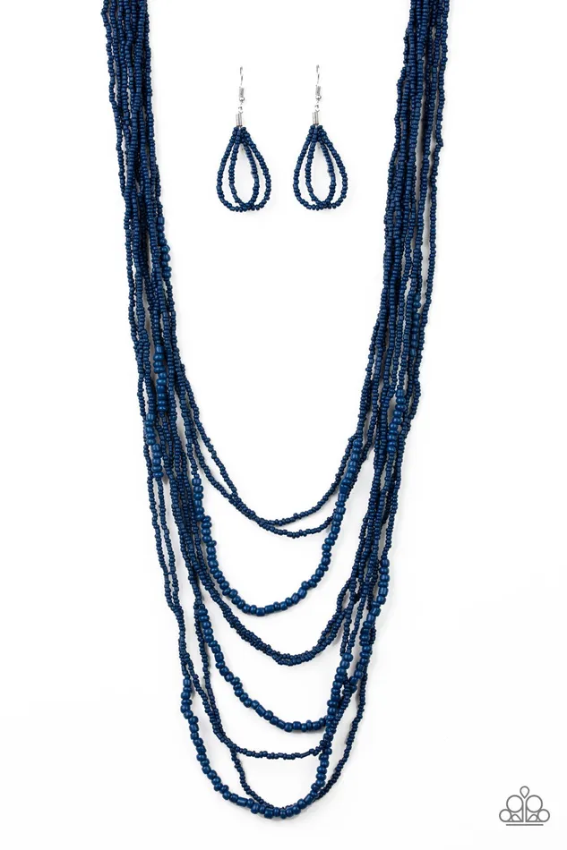 Totally Tonga Blue Seed Bead Layered Necklace Paparazzi Paparazzi Accessories Necklaces Totally Tonga Blue Seed Bead Layered Necklace Paparazzi Paparazzi Accessories Necklaces
