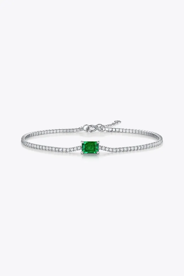 Trendsi 1 Carat LabGrown Emerald Bracelet Bracelets