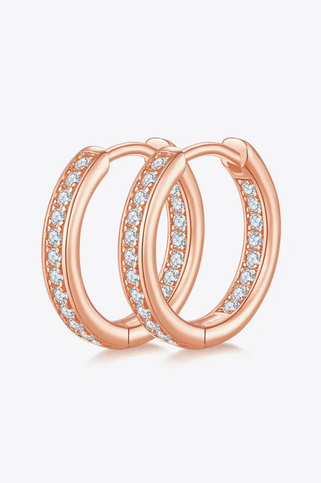 Trendsi Earrings Moissanite 925 Sterling Silver Huggie Earrings