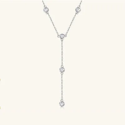 Trendsi Necklaces 11 Carat Moissanite 925 Sterling Silver Necklace Trendsi Necklaces 11 Carat Moissanite 925 Sterling Silver Necklace