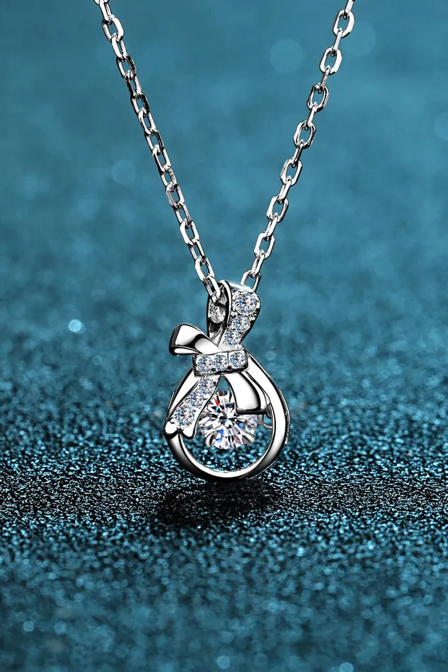 Trendsi Necklaces 1 Carat Moissanite 925 Sterling Silver Necklace