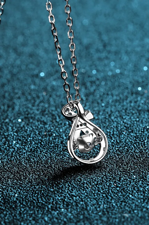 Trendsi Necklaces 1 Carat Moissanite 925 Sterling Silver Necklace