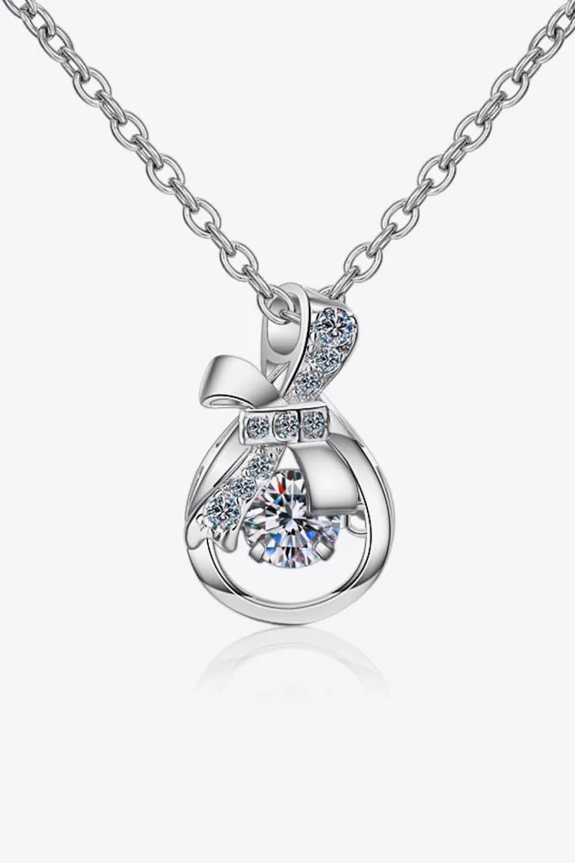 Trendsi Necklaces 1 Carat Moissanite 925 Sterling Silver Necklace