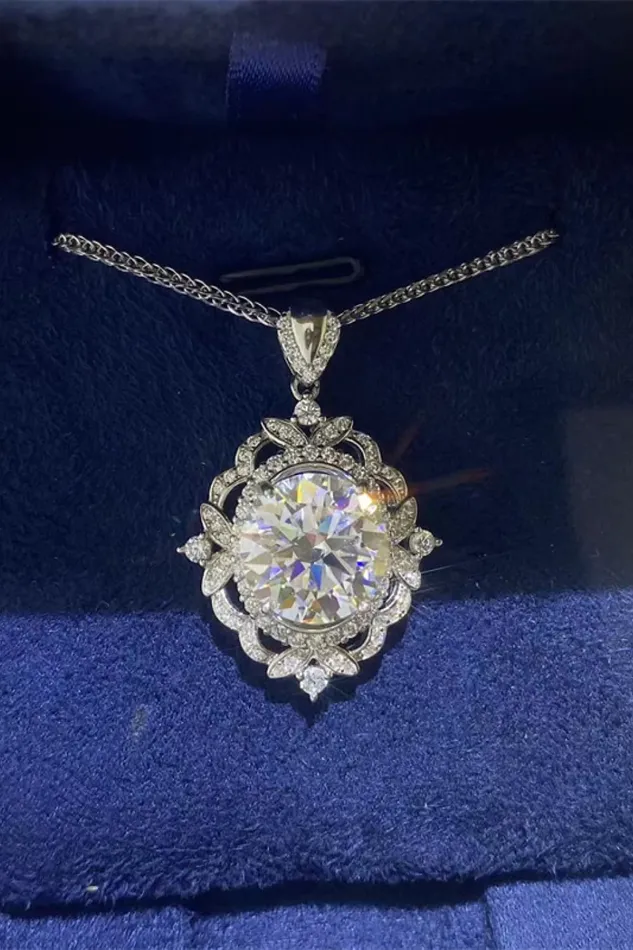 Trendsi Necklaces 5 Carat Moissanite 925 Sterling Silver Necklace