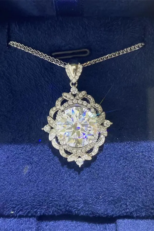 Trendsi Necklaces 5 Carat Moissanite 925 Sterling Silver Necklace