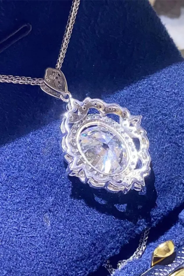 Trendsi Necklaces 5 Carat Moissanite 925 Sterling Silver Necklace