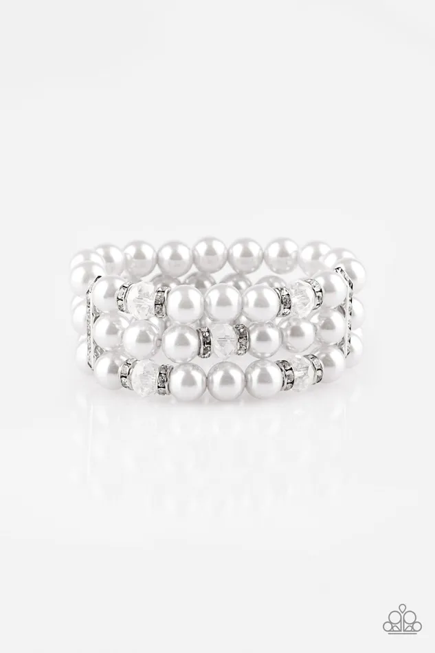 Undeniably Dapper Paparazzi Silver Pearl Stretchy Bracelet Paparazzi Accessories Bracelets Undeniably Dapper Paparazzi Silver Pearl Stretchy Bracelet Paparazzi Accessories Bracelets