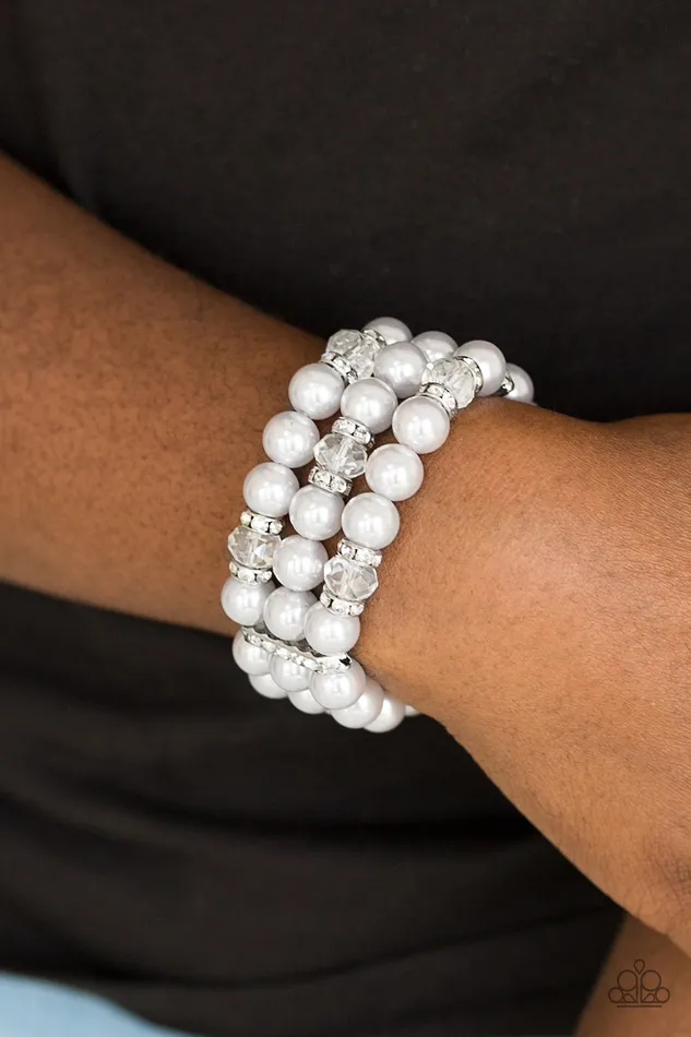 Undeniably Dapper Paparazzi Silver Pearl Stretchy Bracelet Paparazzi Accessories Bracelets Undeniably Dapper Paparazzi Silver Pearl Stretchy Bracelet Paparazzi Accessories Bracelets