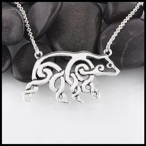 Walker Metalsmiths Necklaces Celtic Bear Necklace