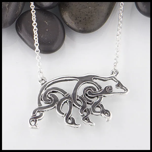 Walker Metalsmiths Necklaces Celtic Bear Necklace