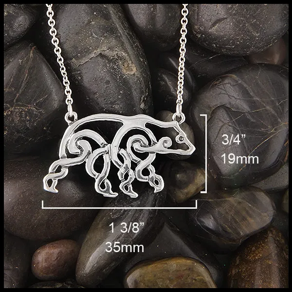 Walker Metalsmiths Necklaces Celtic Bear Necklace