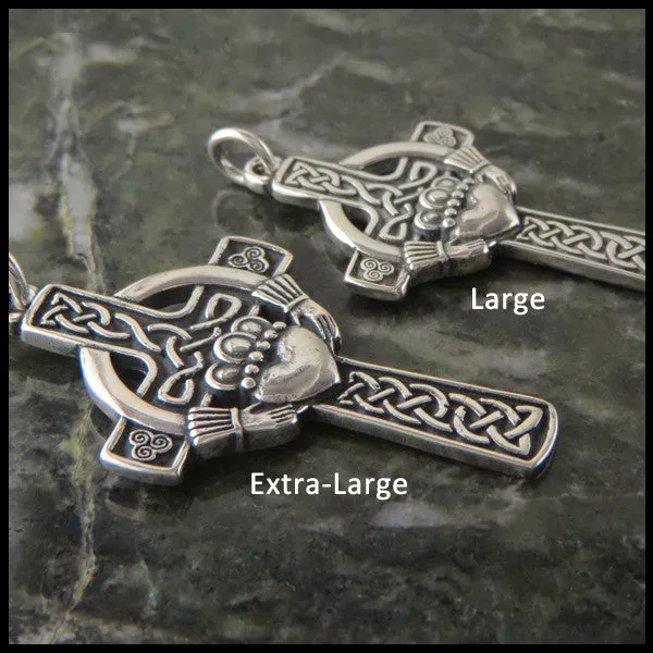 Walker Metalsmiths Necklaces Claddagh Cross Pendant in Gold